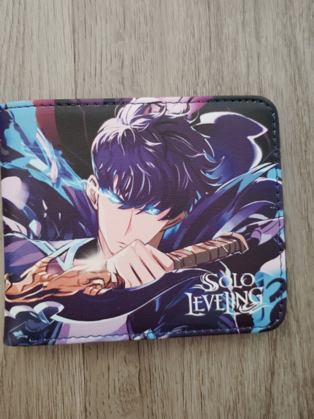 new Solo leveling anime manga leather wallet